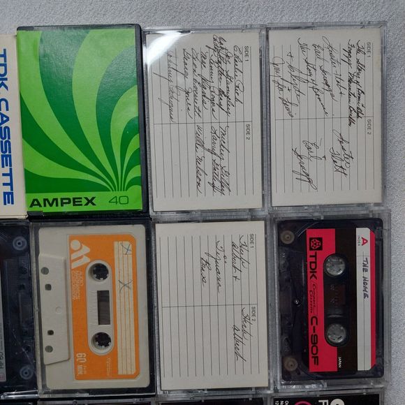 Vintage Cassette Tape Storage Case. 15 Recorded Cassettes, 2 Extra Cover 1980's - Picture 15 of 16